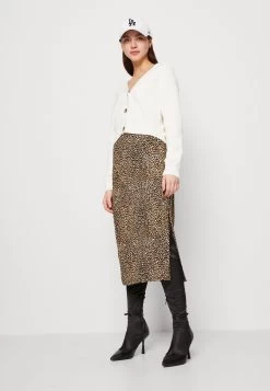 Even&Odd Pencil Skirt - Black/Brown -Even&Odd 00fd70cc276346948e8ef4767cc4633b