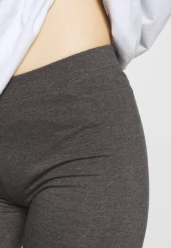 Even&Odd 2 Pack - Leggings - Trousers - Black/Mottled Dark Grey -Even&Odd 032fc84393584ff684c092c6079127bf