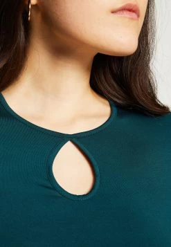 Even&Odd Long Sleeved Top - Dark Green -Even&Odd 03c18f0ec7e2457793a521b0a7ec82f7