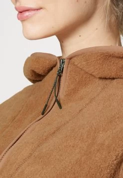 Fleece Jacket - Light Brown -Even&Odd 0eda4e8ae11f4d2194464a2a6a359b5c