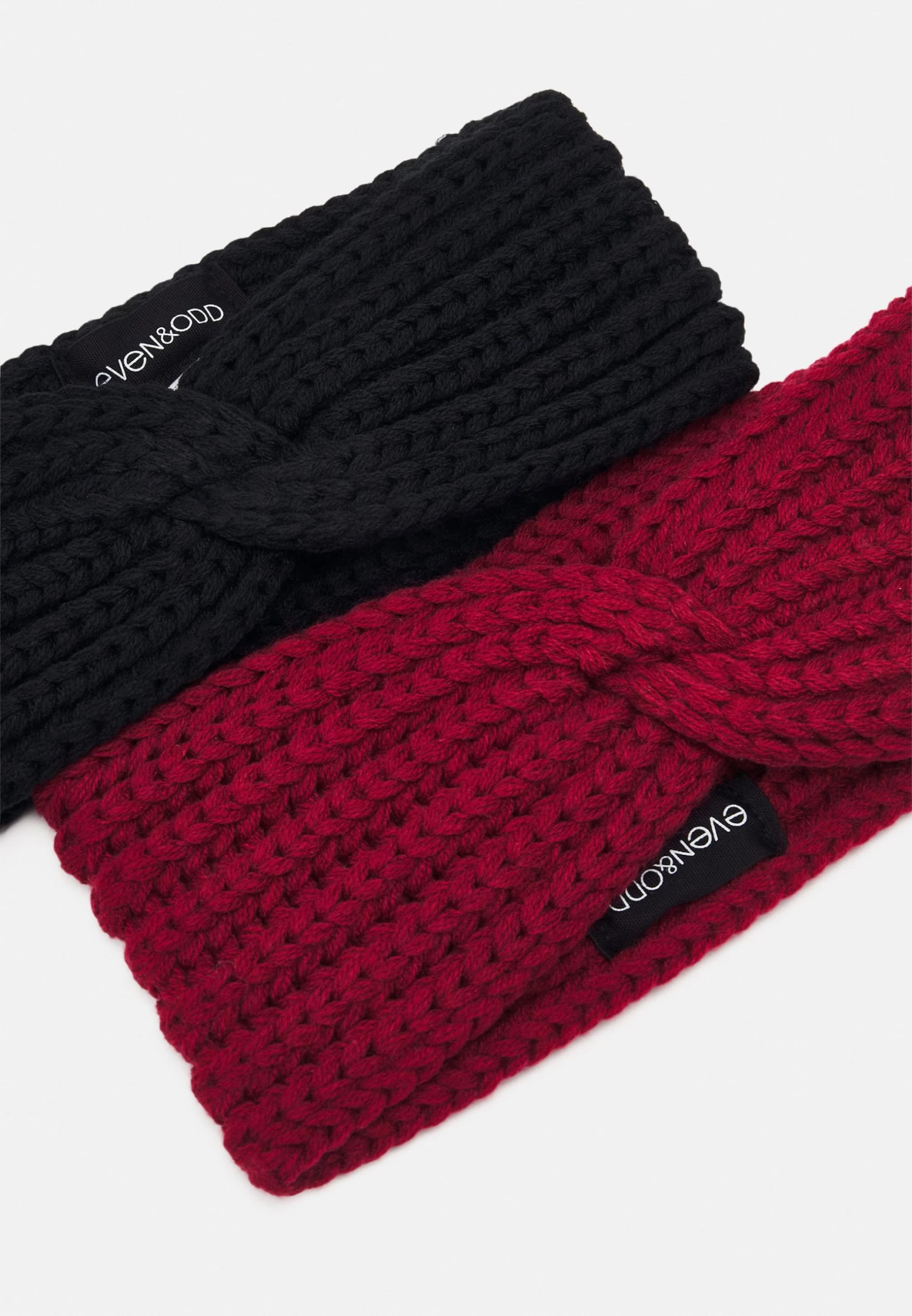 Even&Odd 2 Pack - Ear Warmers - Black/Red 3 Even&Odd 2 Pack - Ear Warmers - Black/Red - Image 3