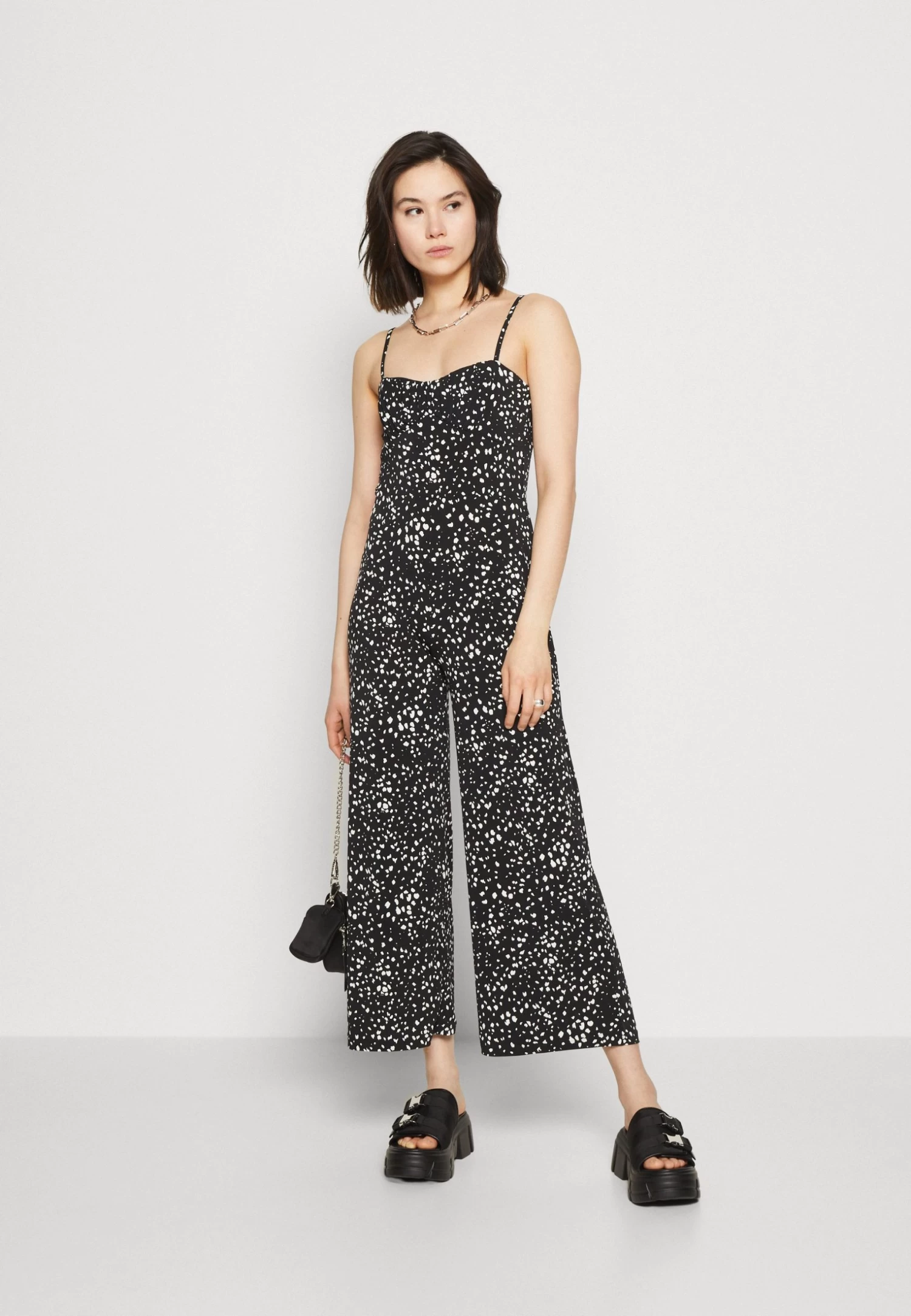 Even&Odd Jumpsuit - Black/White 2 Even&Odd Jumpsuit - Black/White - Image 2