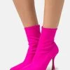 Even&Odd High Heeled Ankle Boots - Pink