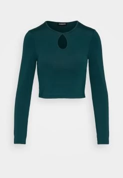 Even&Odd Long Sleeved Top - Dark Green -Even&Odd 1748dede8bd64e0388eb3229ac384d24