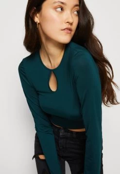 Even&Odd Long Sleeved Top - Dark Green -Even&Odd 184ca487d90e43bdb6d17bfd0fda2ad9