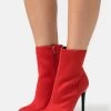 Even&Odd High Heeled Ankle Boots - Red