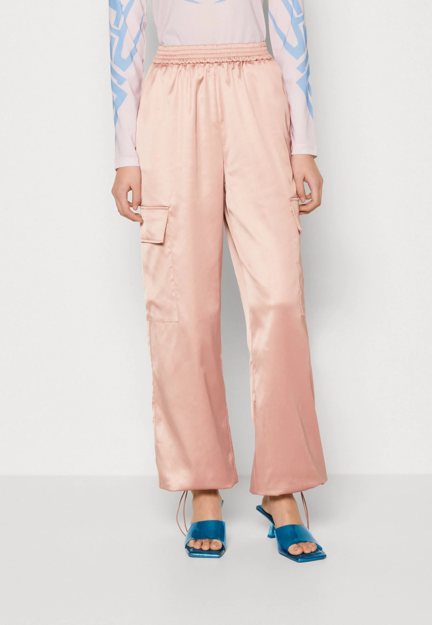 Even&Odd Cargo Trousers - Pink 1 Even&Odd Cargo Trousers - Pink