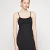 Even&Odd Strappy Empire Square Neck Mini Dress (Eo-Ss23-C127-Sj) / 802 - Black - Day Dress - 802 - Black