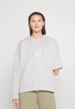 Even&Odd Zip-Up Sweatshirt - Mottled Grey -Even&Odd 209eb79aa4ae441da8aae9732eeb2a27