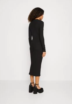 Even&Odd Circ Long Sleeves Midi High Slit Dress - Shift Dress -Even&Odd 2354151ea70d41aa9b5043e84172516a
