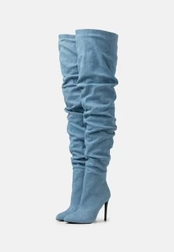 Even&Odd High Heeled Boots - Blue Denim -Even&Odd 2367da43450547ebb23809f752b26270