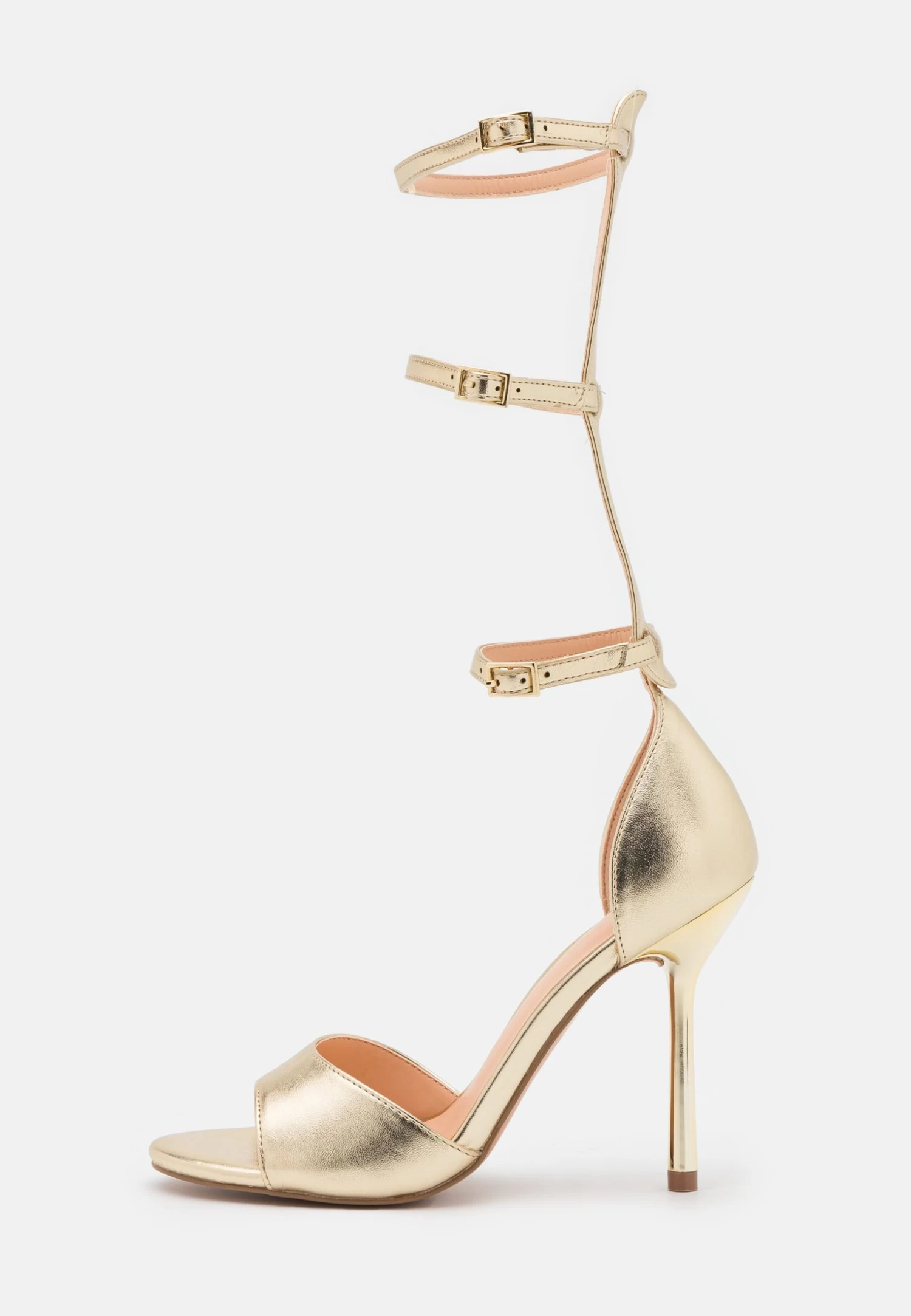 Even&Odd Ankle Cuff Sandals - Gold 2 Even&Odd Ankle Cuff Sandals - Gold - Image 2