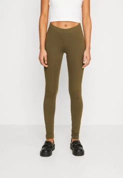 Even&Odd 3 Pack - Leggings - Trousers - Black/Khaki/Mottled Dark Grey -Even&Odd 24182eb52db3409ea8c969f17afd6af8