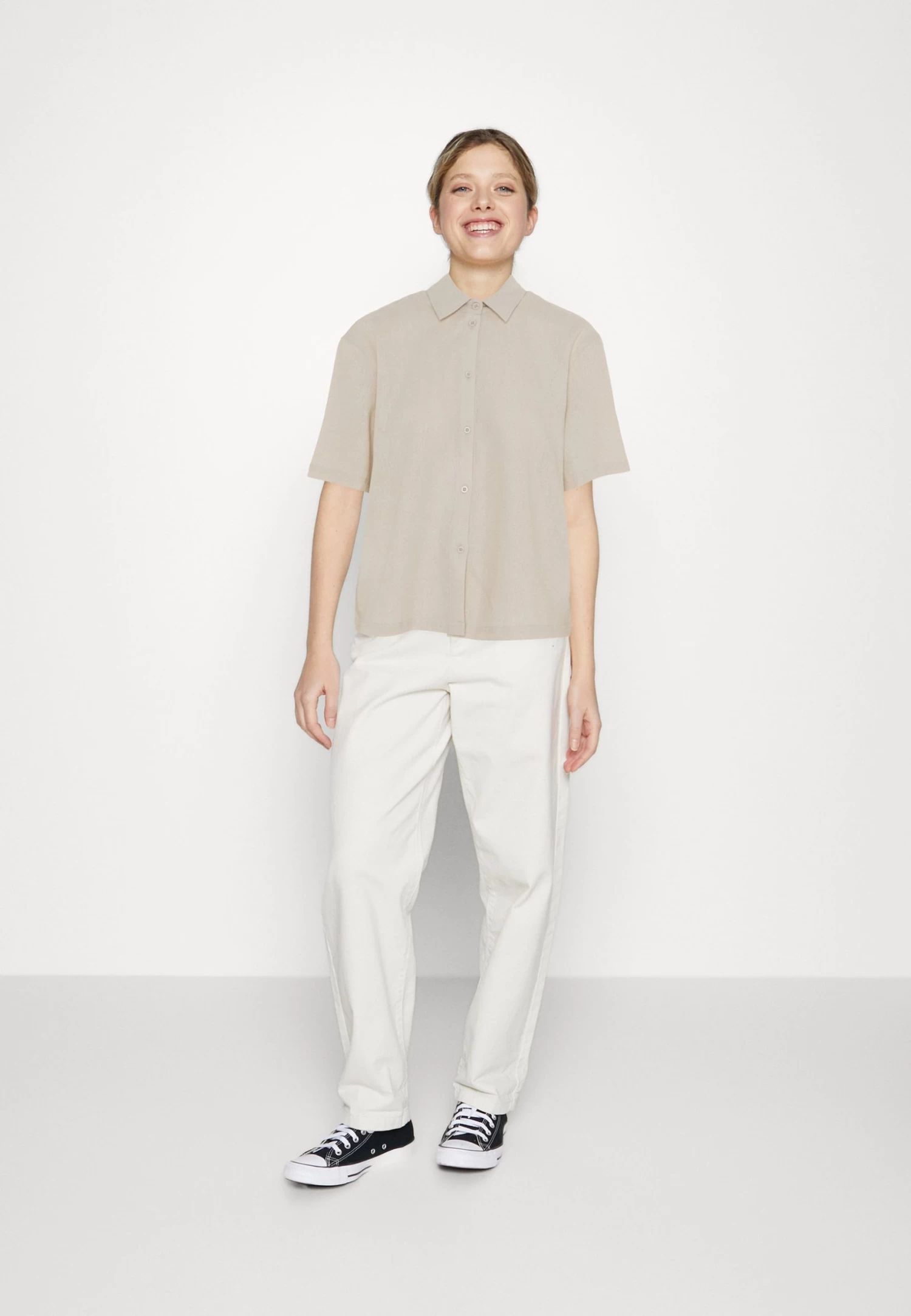 Even&Odd Linen-Mix Button Down Blouse - Button-Down Blouse 2 Even&Odd Linen-Mix Button Down Blouse - Button-Down Blouse - Image 2