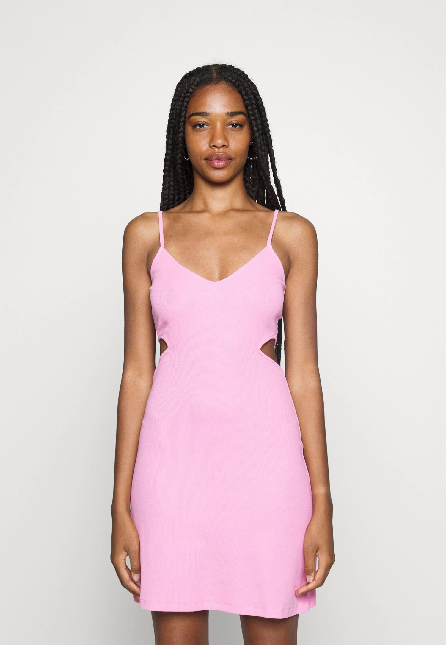 Even&Odd Flare Mini Dress- Day Dress - Pink 1 Even&Odd Flare Mini Dress- Day Dress - Pink