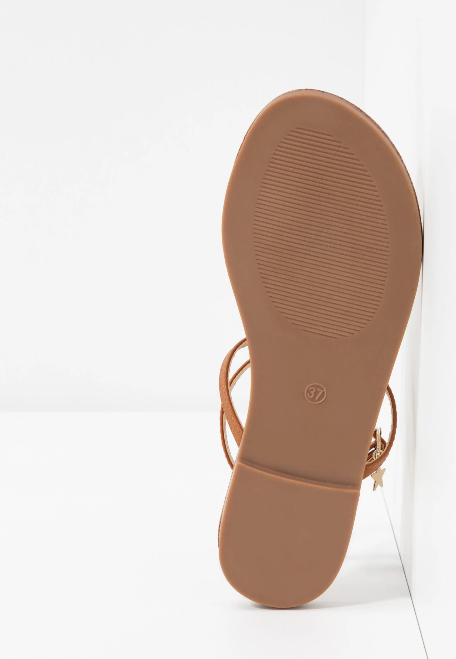 Even&Odd T-Bar Sandals - Cognac 7 Even&Odd T-Bar Sandals - Cognac - Image 7