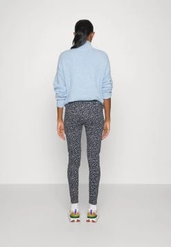 Printed 2 Pack - Leggings - Trousers - Black/ Dark Blue -Even&Odd 2b8ddb4a897143ed8cff8797fa53f245