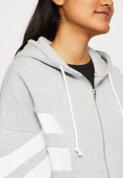 Even&Odd Zip-Up Sweatshirt - Light Grey/White -Even&Odd 38abd1dcbdf74b429d509c094e8067d6