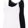 2 Pack - Top - White/Black
