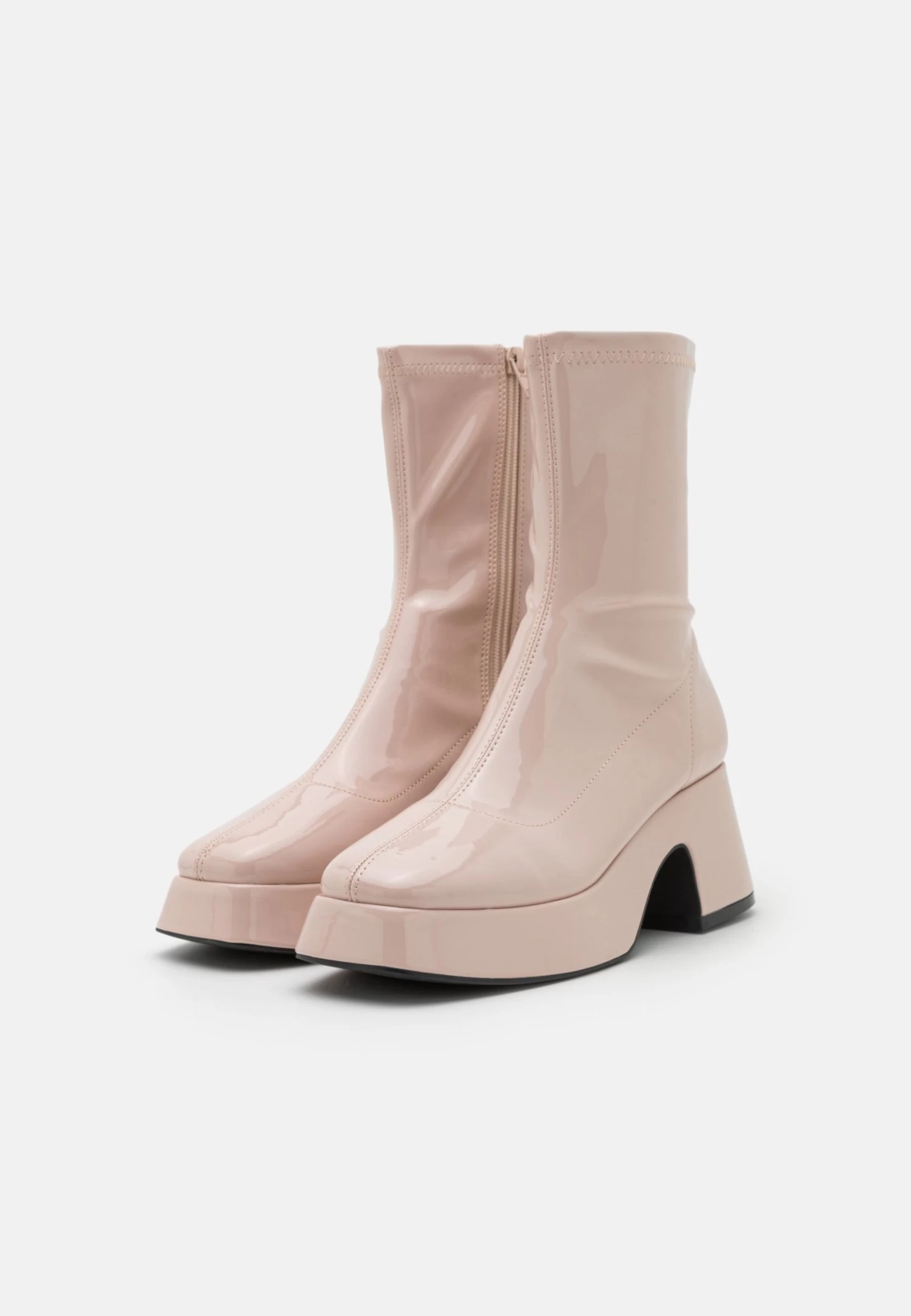 Even&Odd Platform Ankle Boots - Beige 3 Even&Odd Platform Ankle Boots - Beige - Image 3