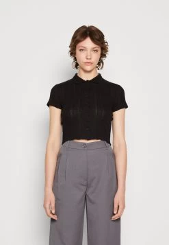 Even&Odd Button-Down Blouse - Black
