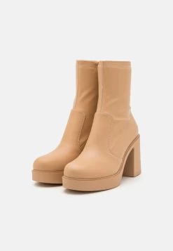Even&Odd High Heeled Ankle Boots - Beige -Even&Odd 45d6a99f95a64264bb6e6ca82e974401