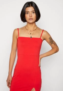 Even&Odd Strappy Mini Bodycon Dress- Jersey Dress - Red -Even&Odd 4f0a5516ebbf42308f482b63bf6fc7a8