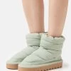 Even&Odd Platform Ankle Boots - Green