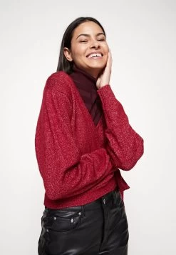 Even&Odd Cardigan - Dark Red -Even&Odd 520f360aa0ee44ab951affe2658be6dc