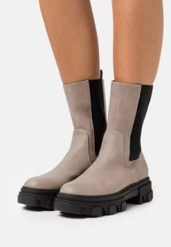Even&Odd Platform Ankle Boots - Taupe