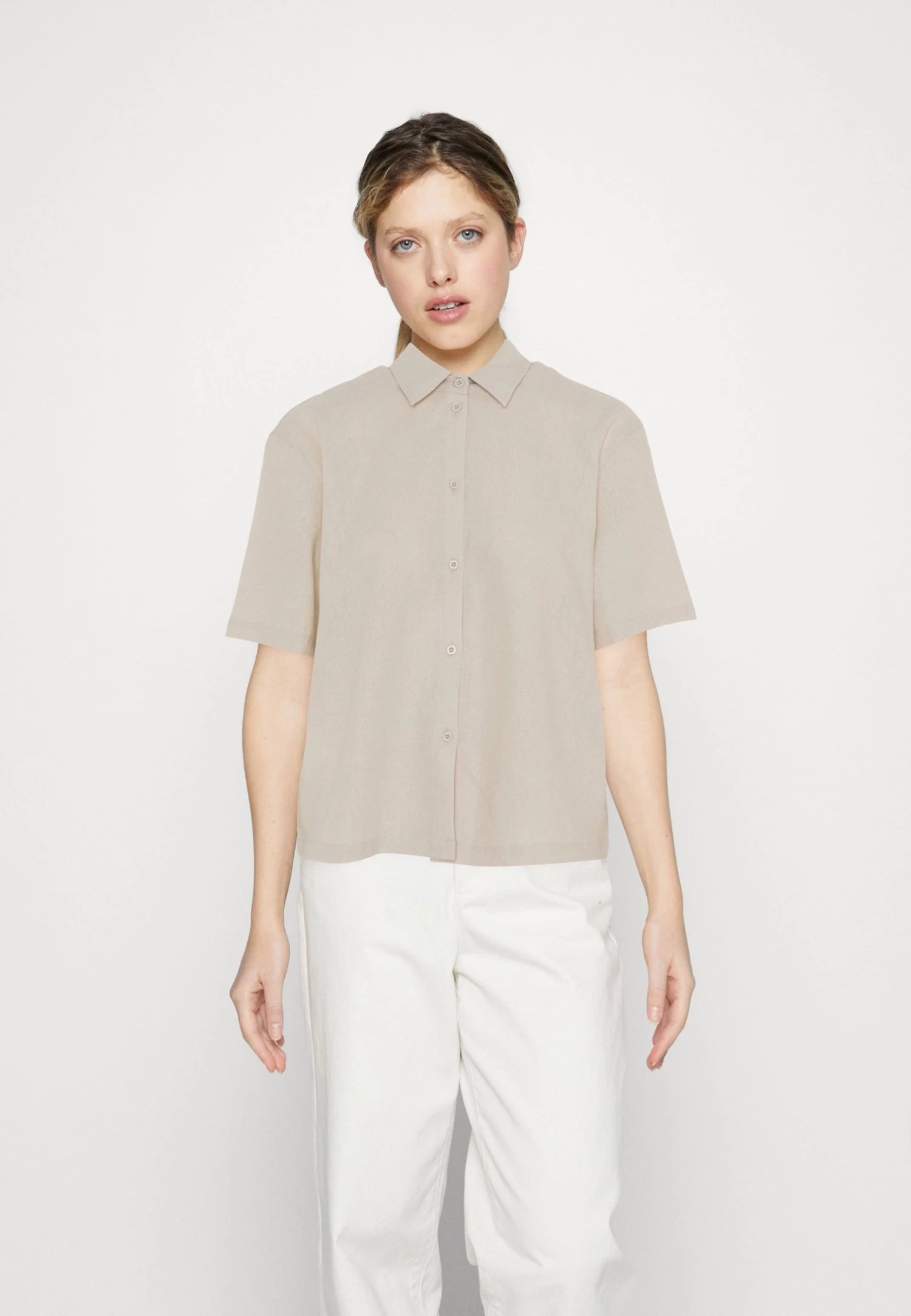 Even&Odd Linen-Mix Button Down Blouse - Button-Down Blouse 1 Even&Odd Linen-Mix Button Down Blouse - Button-Down Blouse