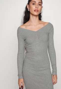 V Ausschnitt Ripp Mini Bodycon Strickkleid - Jumper Dress -Even&Odd 602c107703de4f6e965498d8595c27fd