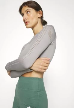 Long Sleeved Top - Grey -Even&Odd 608b99c46fcd46b3a04e205052f4506d