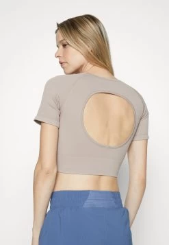 Print T-Shirt - Taupe 9 Print T-Shirt - Taupe -Even&Odd 6673c3da41044f848cb94d506459ad10