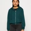 Even&Odd Zip-Up Sweatshirt - Evergreen