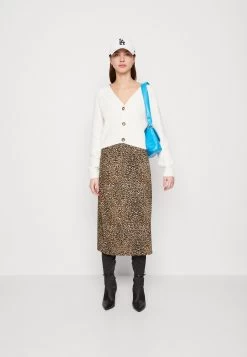 Even&Odd Pencil Skirt - Black/Brown -Even&Odd 687207888e8e40efa6e183e8b43a5892