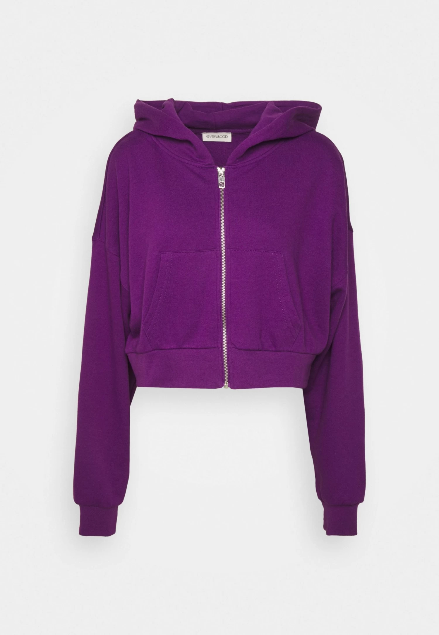 Even&Odd Zip-Up Sweatshirt - Dark Purple 4 Even&Odd Zip-Up Sweatshirt - Dark Purple - Image 4