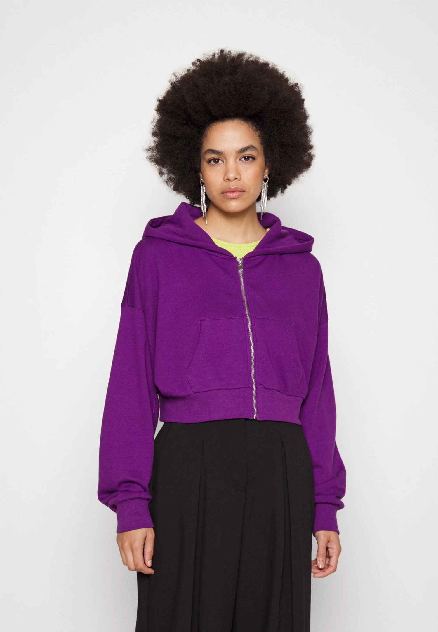 Even&Odd Zip-Up Sweatshirt - Dark Purple 5 Even&Odd Zip-Up Sweatshirt - Dark Purple - Image 5