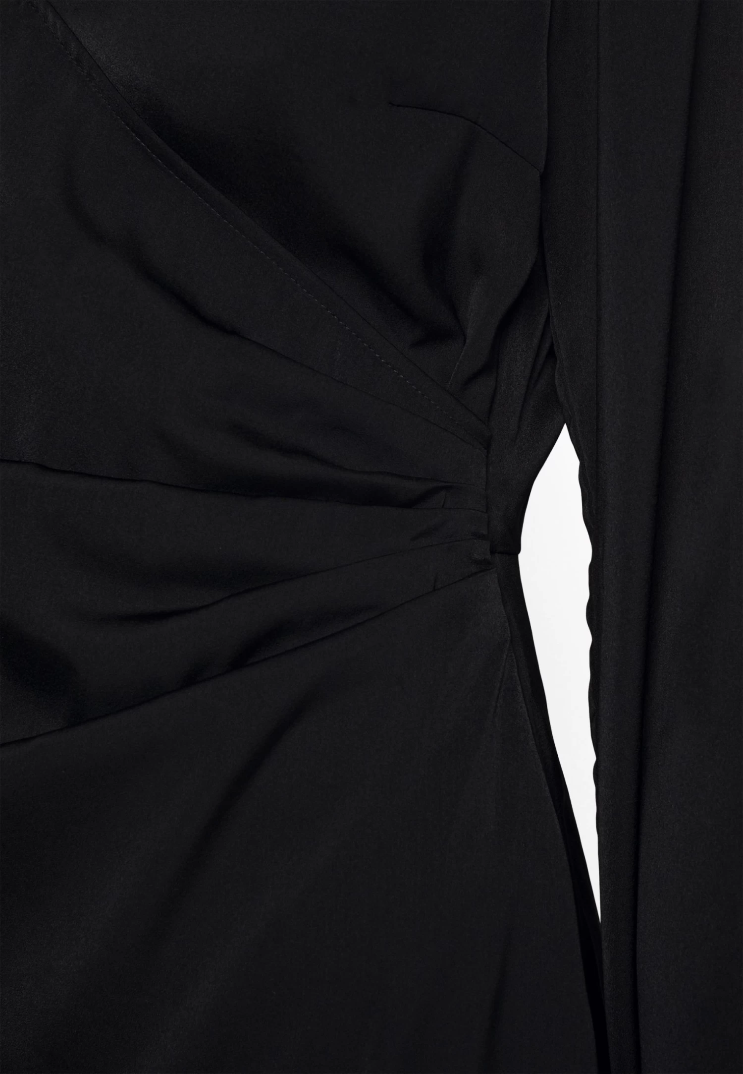 Even&Odd Woven Drape Mini Dress- Cocktail Dress / Party Dress - Black 6 Even&Odd Woven Drape Mini Dress- Cocktail Dress / Party Dress - Black - Image 6