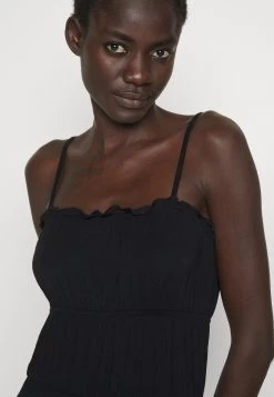 Dress With Tiered Skirt - Maxi Dress - 802 - Black -Even&Odd 73462d00cb484af4a036cc6b8efe5b83