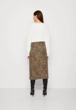Even&Odd Pencil Skirt - Black/Brown -Even&Odd 7462a89599aa48e6a2809c6e982c3416