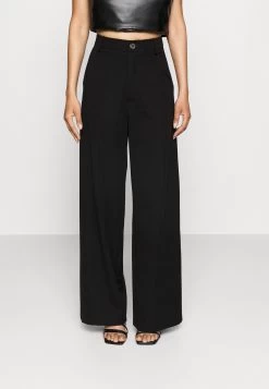 Petite Tailored Wide Leg Trouser - Trousers - Black