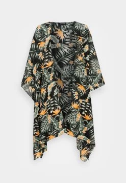 Even&Odd Summer Jacket - Black/Green/Yellow -Even&Odd 75e9f171aff046e2ba2ddbde8d790837