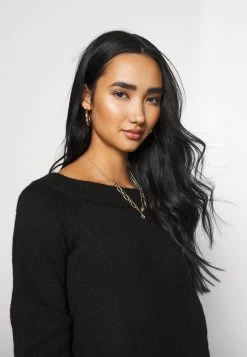 Even&Odd Schulterfrei Mini Strickkleid - Jumper Dress - Black -Even&Odd 762514b54e2940cca35f61860480f99e