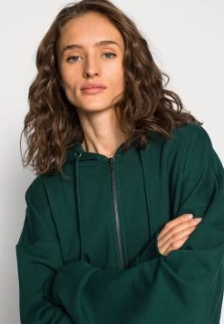 Even&Odd Zip-Up Sweatshirt - Dark Green -Even&Odd 78f798ac65eb444a9e93a7e33107795d