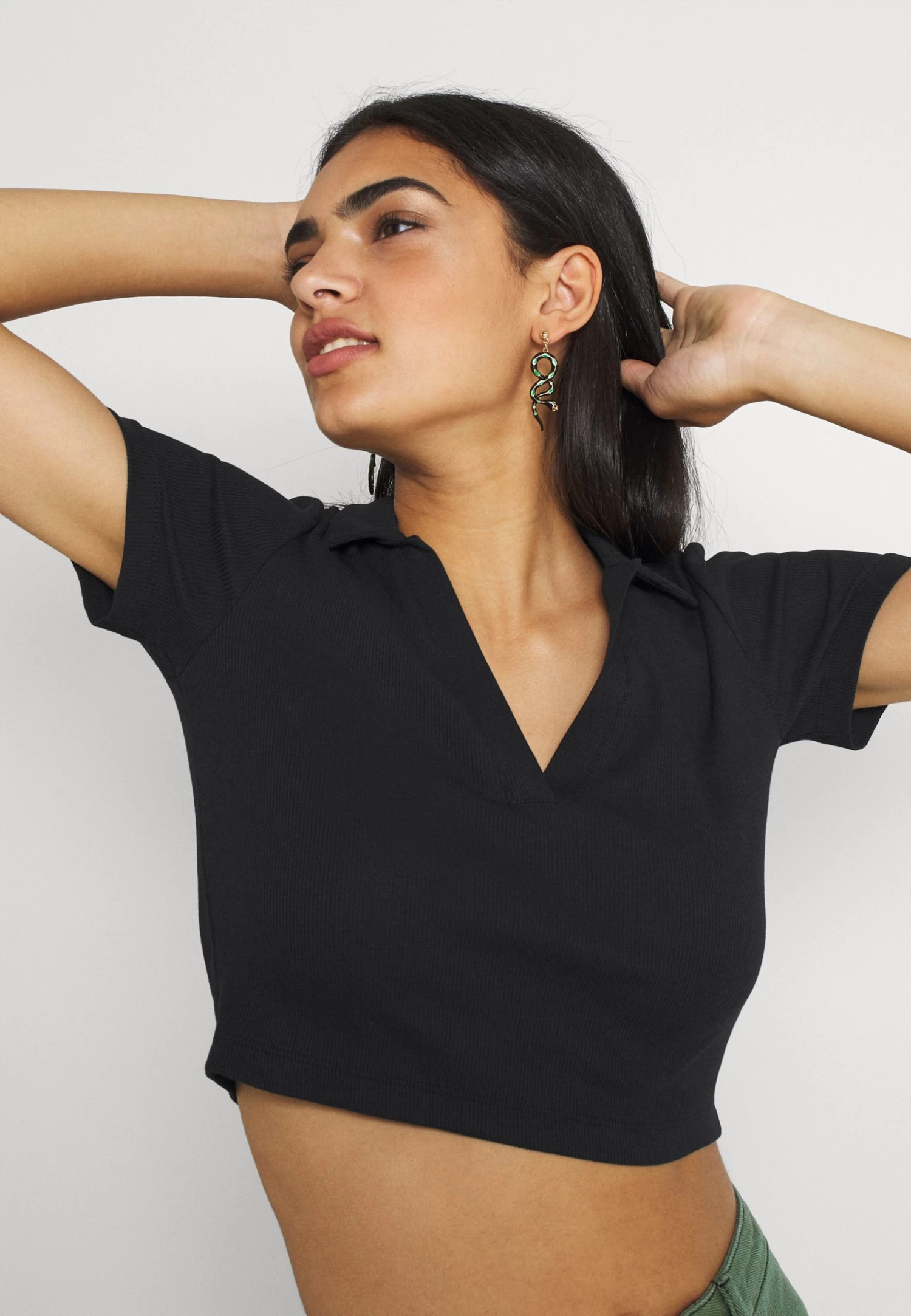 Even&Odd Polo Shirt - Black 3 Even&Odd Polo Shirt - Black - Image 3