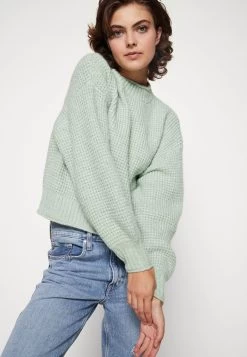 Even&Odd Moss Stitch Jumper - Jumper - Light Green -Even&Odd 7adb92da10114621b25cf389a68fa0bd