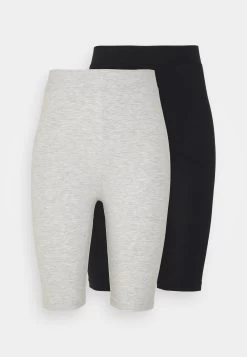 Even&Odd 2 Pack - Shorts - Black/Mottled Light Grey -Even&Odd 7cbc148aaa7644b7b4e2287f83c9a82a