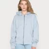 Even&Odd Zip-Up Sweatshirt - Light Blue