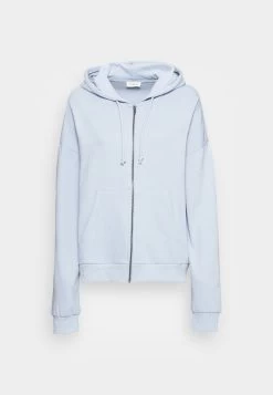 Even&Odd Zip-Up Sweatshirt - Light Blue -Even&Odd 8427e06a21e646c88d4f2599a840cbee